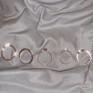 5 piece ring set